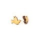 Laser cut wooden love birds stud earrings 15 mm