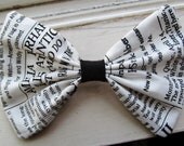 Newspaper Chic Big Hair Bow