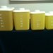 Reserve for Amanda 1950's Lustro Ware Canister Set