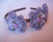Pretty soft purple chiffon flower headband,fashion headband,Wedding headband,Hair accessories