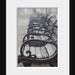 Fog, Empty Benches, Photography, 13x19 Wall Decor, Grey, Fine Art Photography, White Cottage Photo