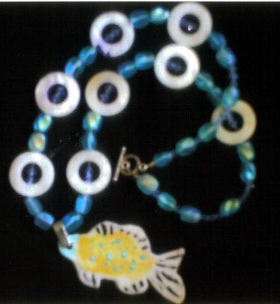 CERAMIC FISH SHELL Necklace