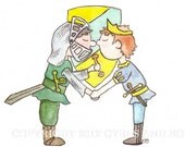 Once Upon A Time (A high quality giclee print) - Celebrating gay marriage rights.