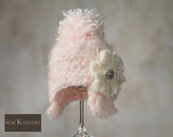 TWIN SET: Baby Girl hat Cotton Candy with Jewel