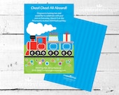 TRAIN Birthday Party Invitation - The Celebration Shoppe