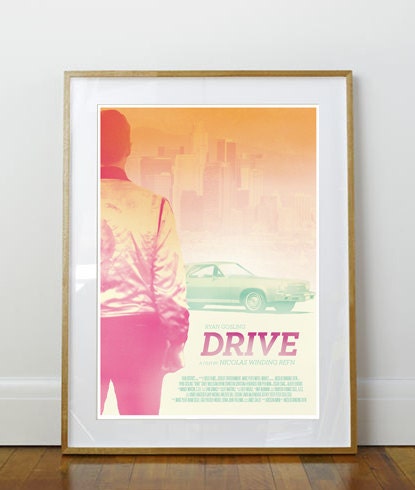 Drive Ryan Gosling Poster A3 or to fit Ikea Ribba Frame 390 x 290mm