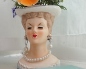Lovely Lady Head Vase
