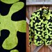 Vintage 90s XOXO Green Slime Splat Top S