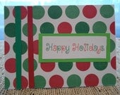 SET OF 6 Handmade Christmas Holiday Cards
