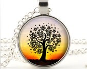 Tree of life necklace - Silver pendant - Picture jewelry - Woodland photo pendant that comes with chain and gift bag