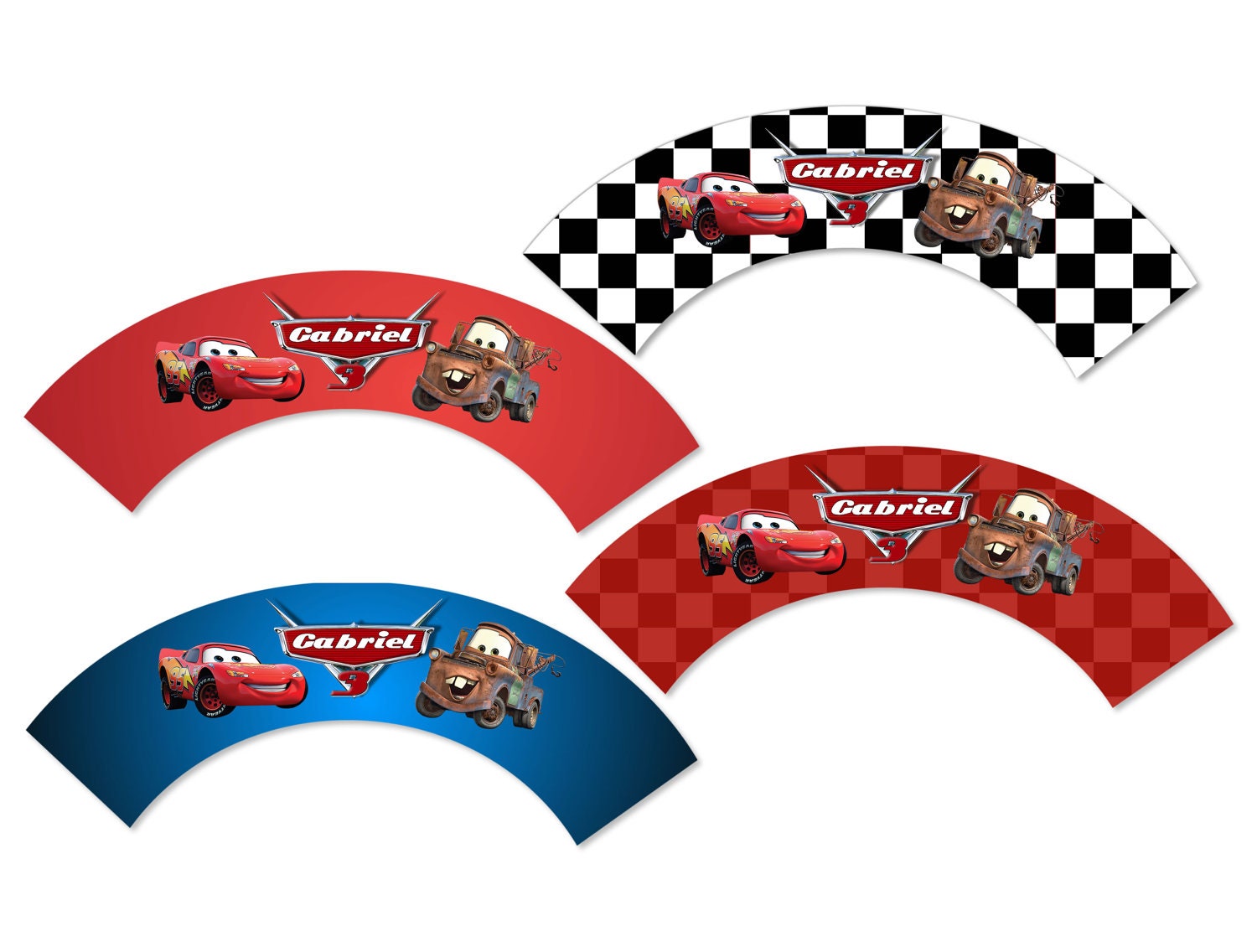 Disney CARS Cupcake Wrappers - Cars Favor Tags - Cars Party Favors - Cars Printable Toppers - The Print Shoppe