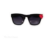 Faded Ebony Wayfarer Sunglasses Designer DG Authentic Swarovski Crystal Fashion Eyewear