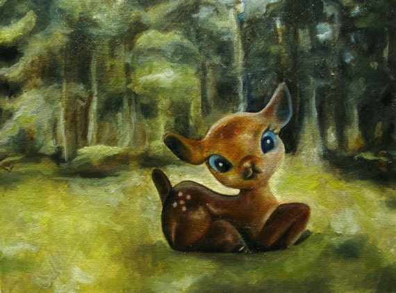 Fawn Painting - Original