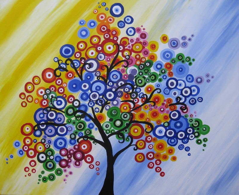 Colourful Tree Painting