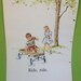 Vintage 1948 Original BIG RED STORY book  - 1 page 18 x 24in