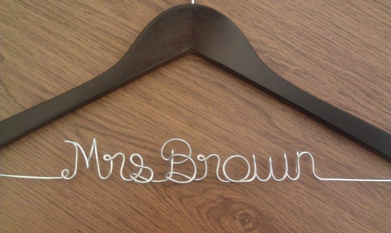 DISCOUNT SET OF 5 Bridal Dress Hanger - Wedding hanger, Wire Hanger, Bride Hanger