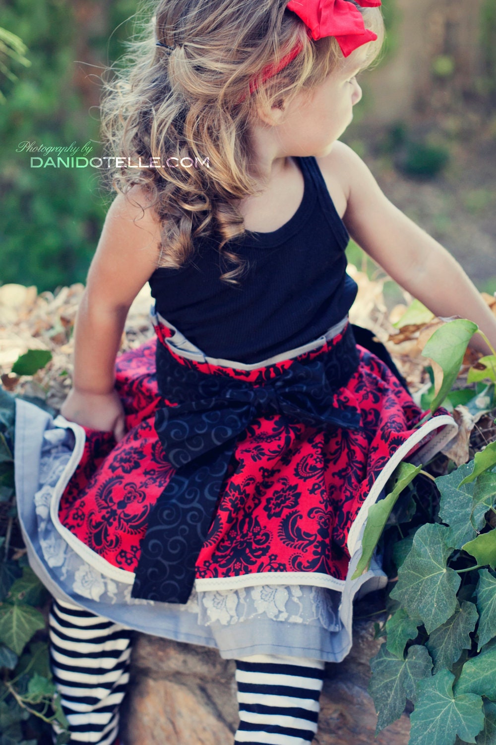 Holiday Inspired Childs Dress Up Half Apron
