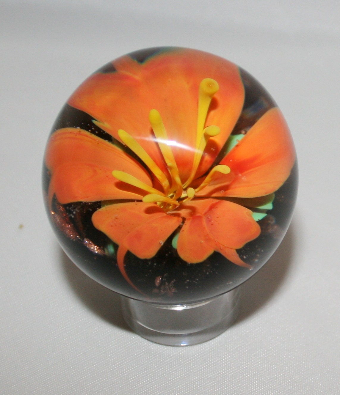 Orange Flower Marble