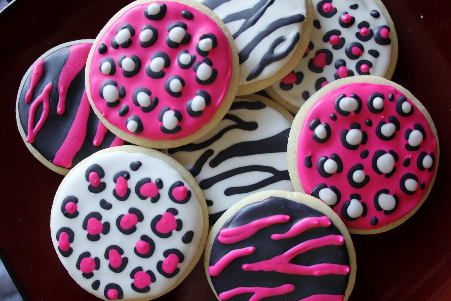 Zebra Print Cookies