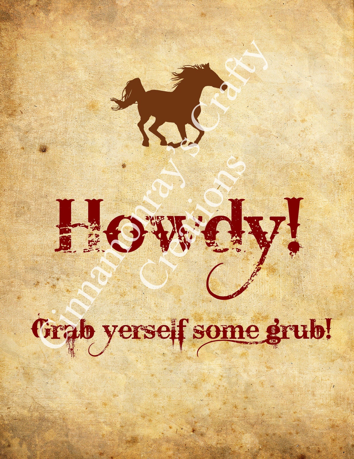 cowboy Party Cinnamonrays rustic Cowboy Printable by Signs signs Rustic Western Theme
