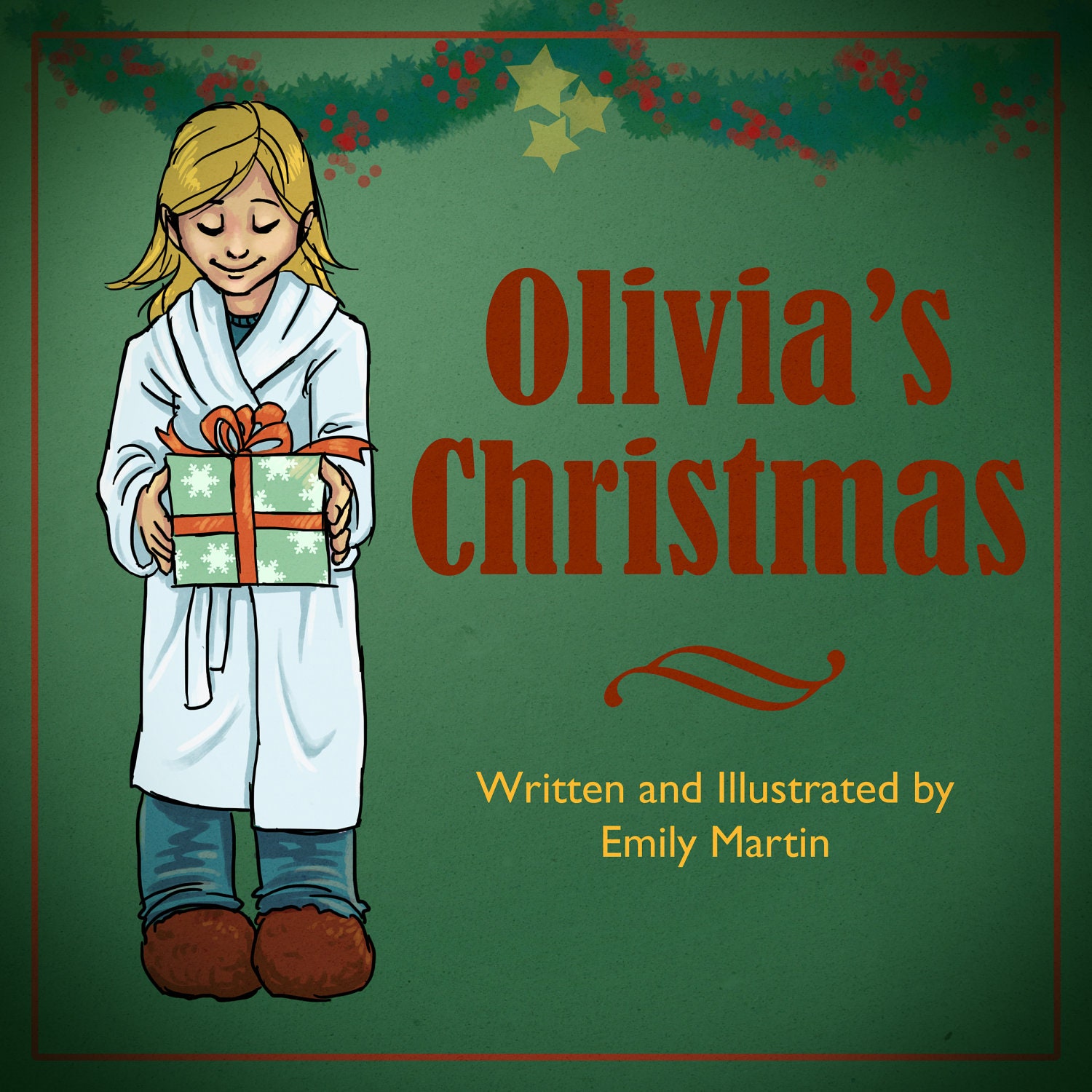Custom Illustrated Christmas Storybook Featuring Your Child