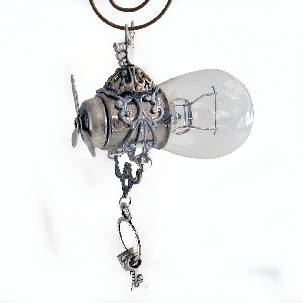 Final Fantasy - Mixed Media Steampunk Airship - Assemblage Zeppelin - Fantasy Dirigible