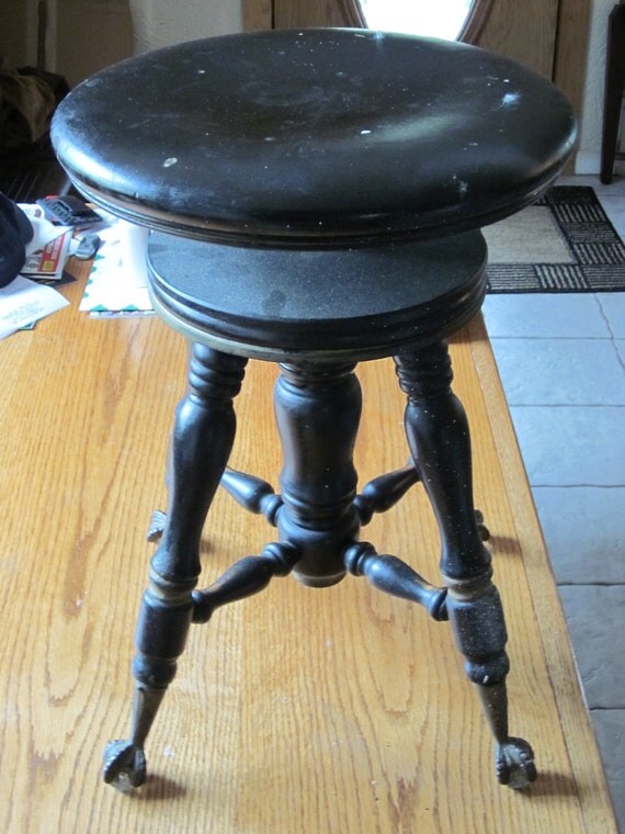 Antique Eagle Claw and Ball Piano Stool by ShoreCollectibles