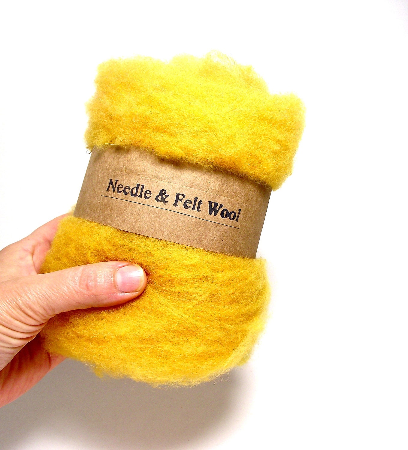Honey gold needle felt wool, felting batts, wool batts, wool for needle felting, mustard, fall colors 1 oz