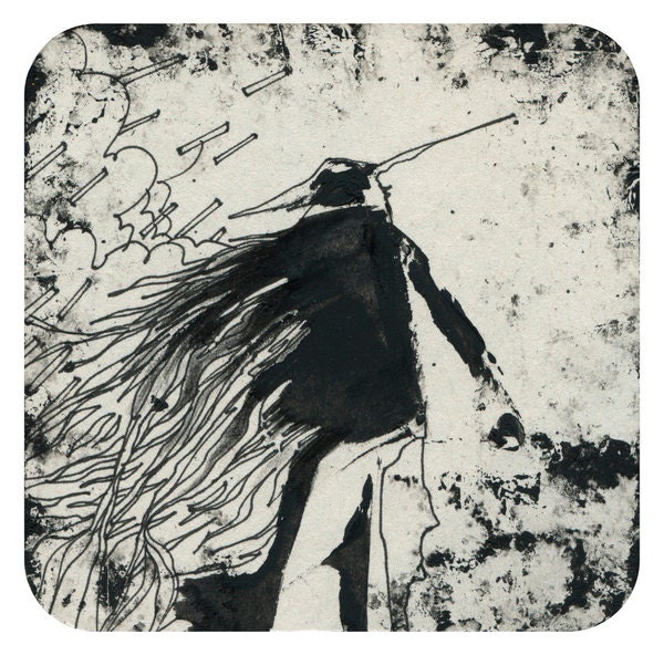 blackbird - 40x40cm fine art print