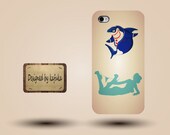 Iphone case, Iphone 4 case, Iphone 4s case, Iphone 5 case, unique handmade hard Plastic case, funny  shark,, Bikini,girl,p 181