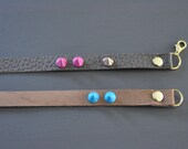 Handmade Leather Wrap Bracelet with Spike Studs