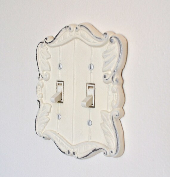 items similar to shabby chic white cast iron switch plate light switch cover on etsy items similar to shabby chic white cast iron switch plate light switch cover on etsy