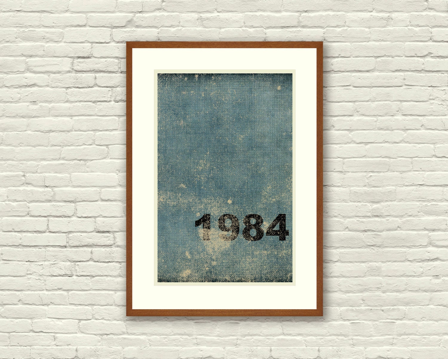 1984: 11X17 Art Print, With Heart Studios - Orwell, Big Brother, Gift, Poster, Vintage