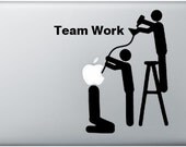 For Macbook Air / Pro Decal Sticker Funny Humor Team Work