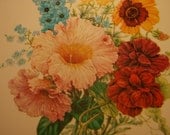 Floral Birthday card by Brotherhood for the Blind, with envelope