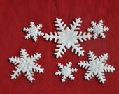 15 edible fondant snowflakes cake and cupcake toppers - perfect for your holiday baking Il_170x135