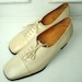 J.M. WESTON Cream Lace-Up Shoes