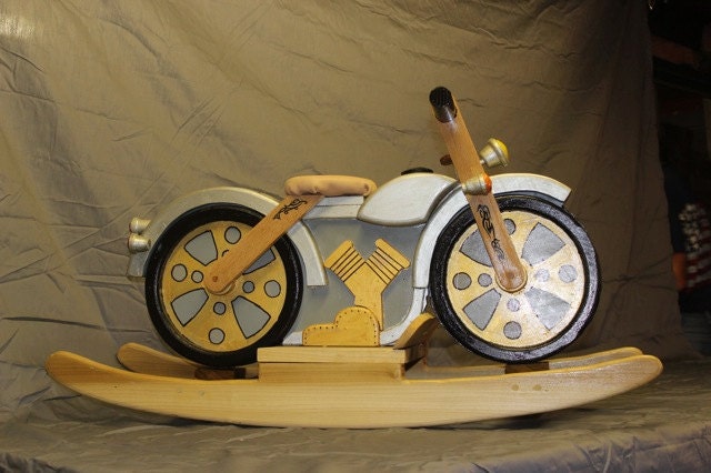 Wooden Motorcycle Rocker