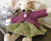 Handmade fabric mouse doll softie cute and unusual gift