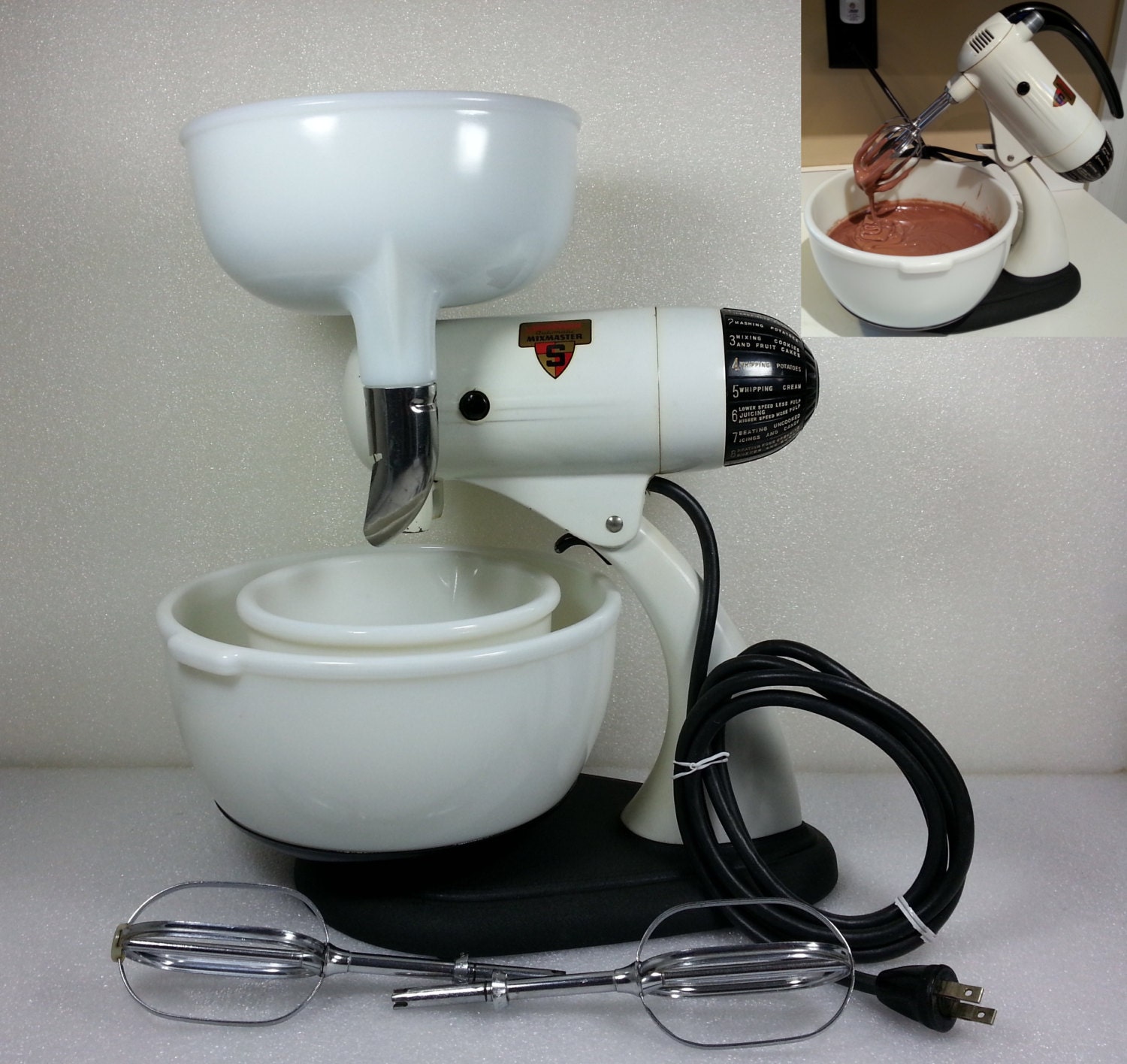Vintage Sunbeam Model 9 10 Speed Mixmaster by AntiquesToPresent