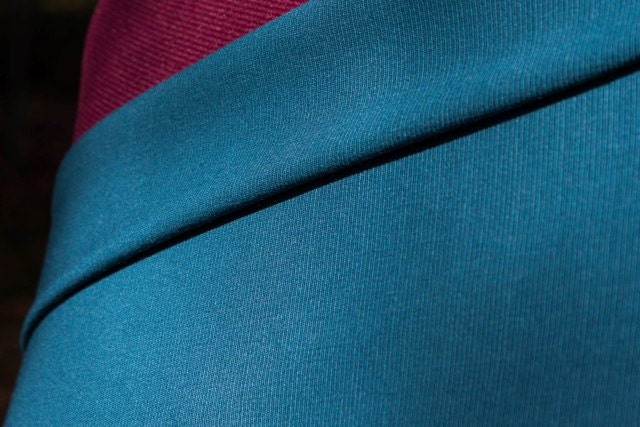 SALE - WOOLSECTION50 -Teal Blue Wool Faille Fabric