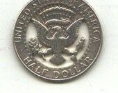 Pendant cut coin "Eagle", half dollar, silver, U.S.A.