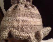 Knitting Pattern Girls / Boys / Baby Gathered Ruffle Hat size Prem to 3 yrs