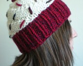 Red velvet cupcake hat