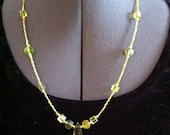Peridot Teardrop Necklace