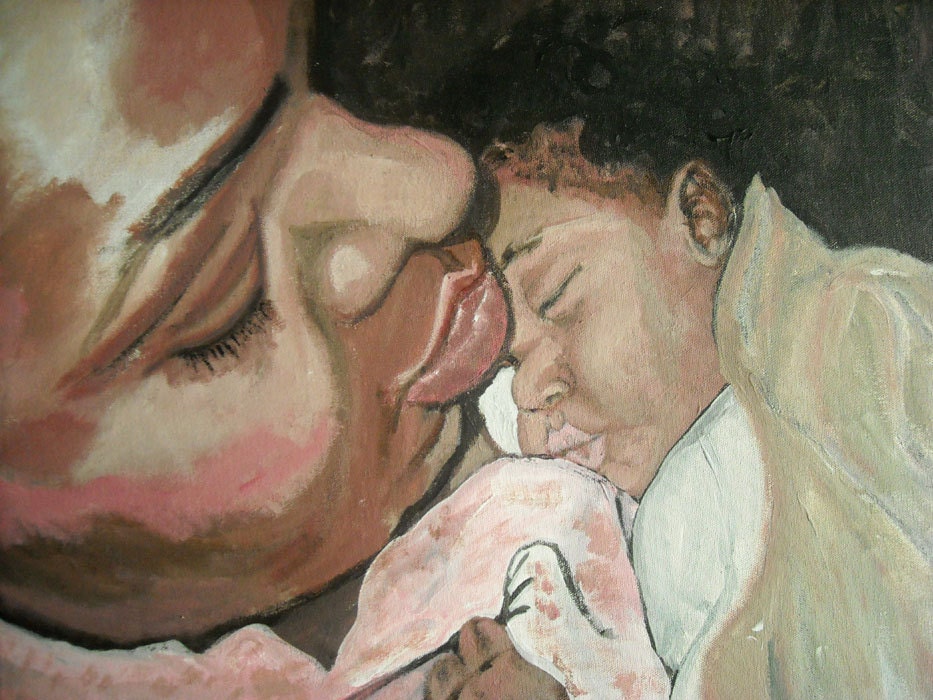 Blessed - Portrait Art Print of Original Painting