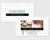 Chevron Business Card Template