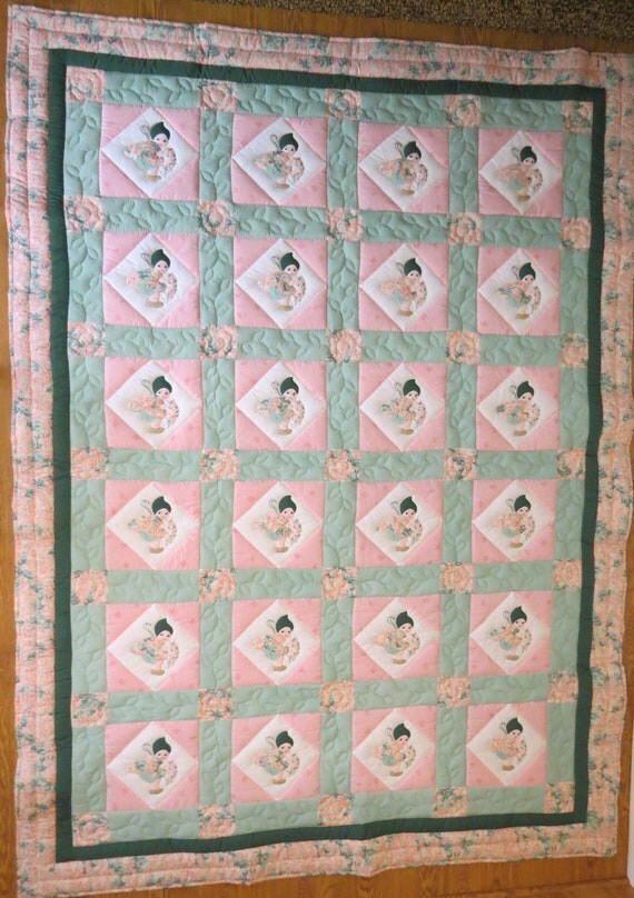 Twin Applique Little Dutch Girl New Quilt by SusanCustomQuilts