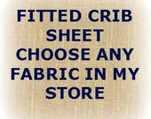 Fitted Crib Sheet Toddler Bedding Choose Your Fabrics