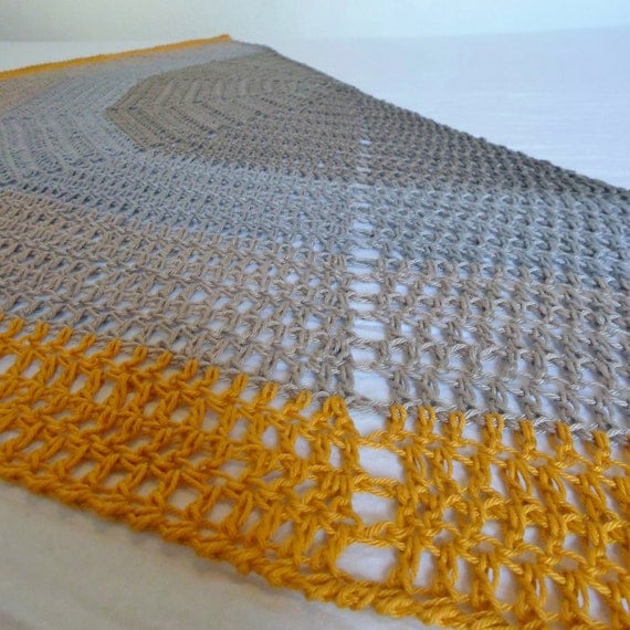 Half Moon Shawl Crochet Pattern